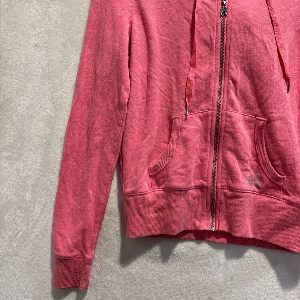 Victoria’s Secret Supermodel Essentials Angel Wing Rhinestones Pink Hoodie Small - Picture 6 of 16